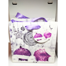 Mirdzošs un stingrs dāvanu maisiņš 